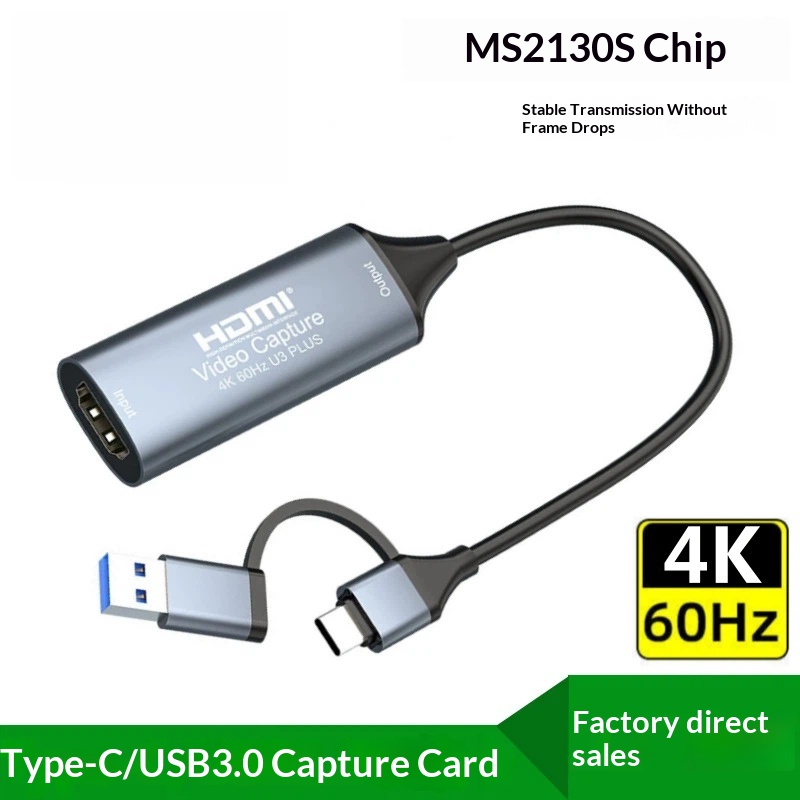 Capture Card Hdmi - USB3.0 Video-Aufnahmekarte 4K 60Hz Typ C