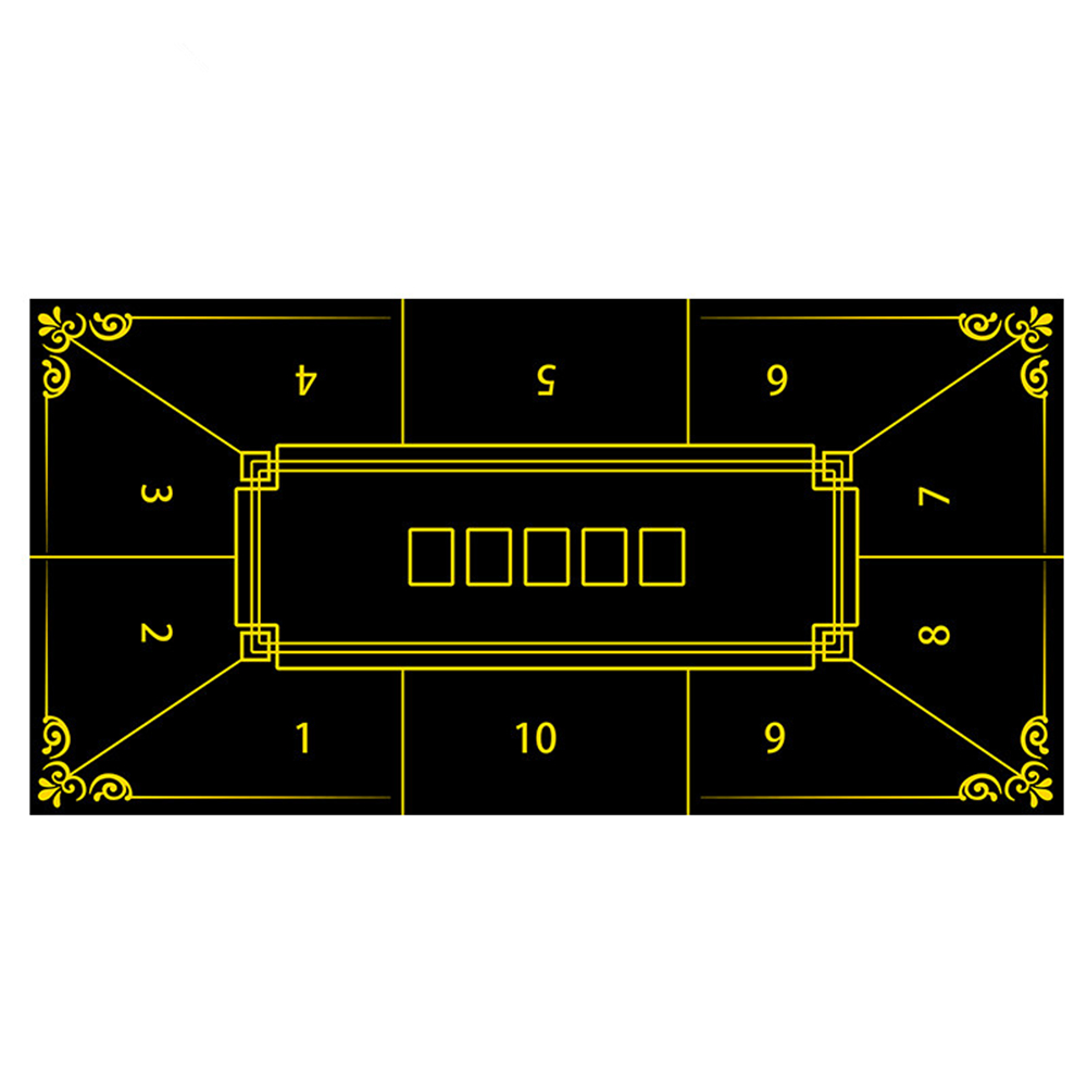 Gaming Desk Mat - Verdickte Gummi-Poker-Tischdecke Casino Texas Hold'em Tischmatte