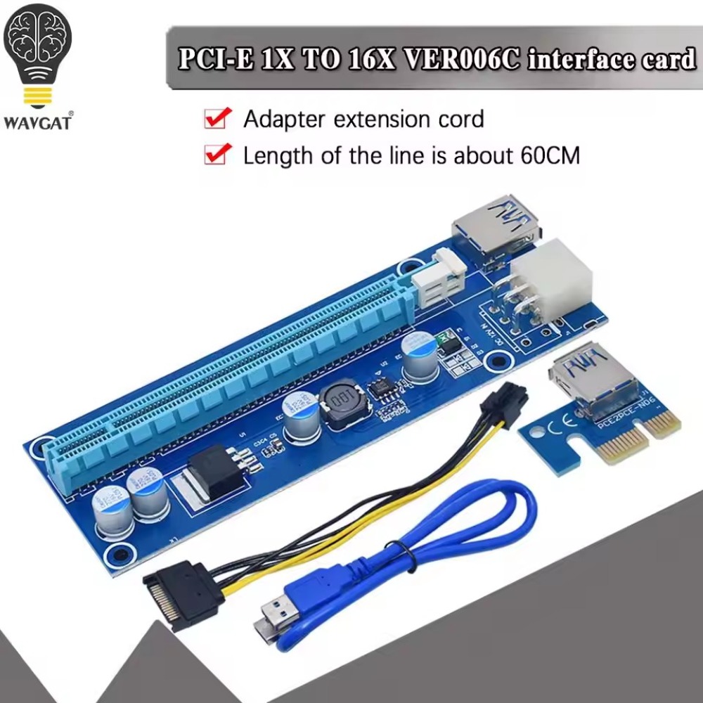 Pcie Riser Cable - VER006C PCI-E Riser-Karte 006C PCIE 1X
