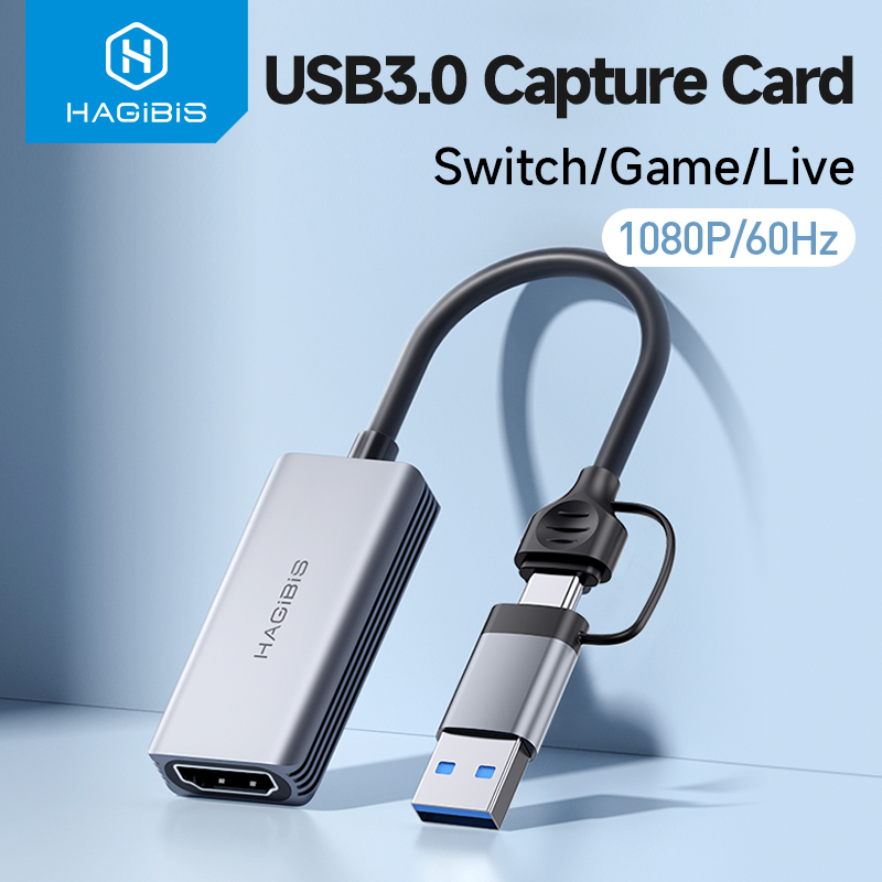 Capture Card Hdmi - Hagibis USB 3.0 Videoaufnahmekarte HDMI-kompatibel zu