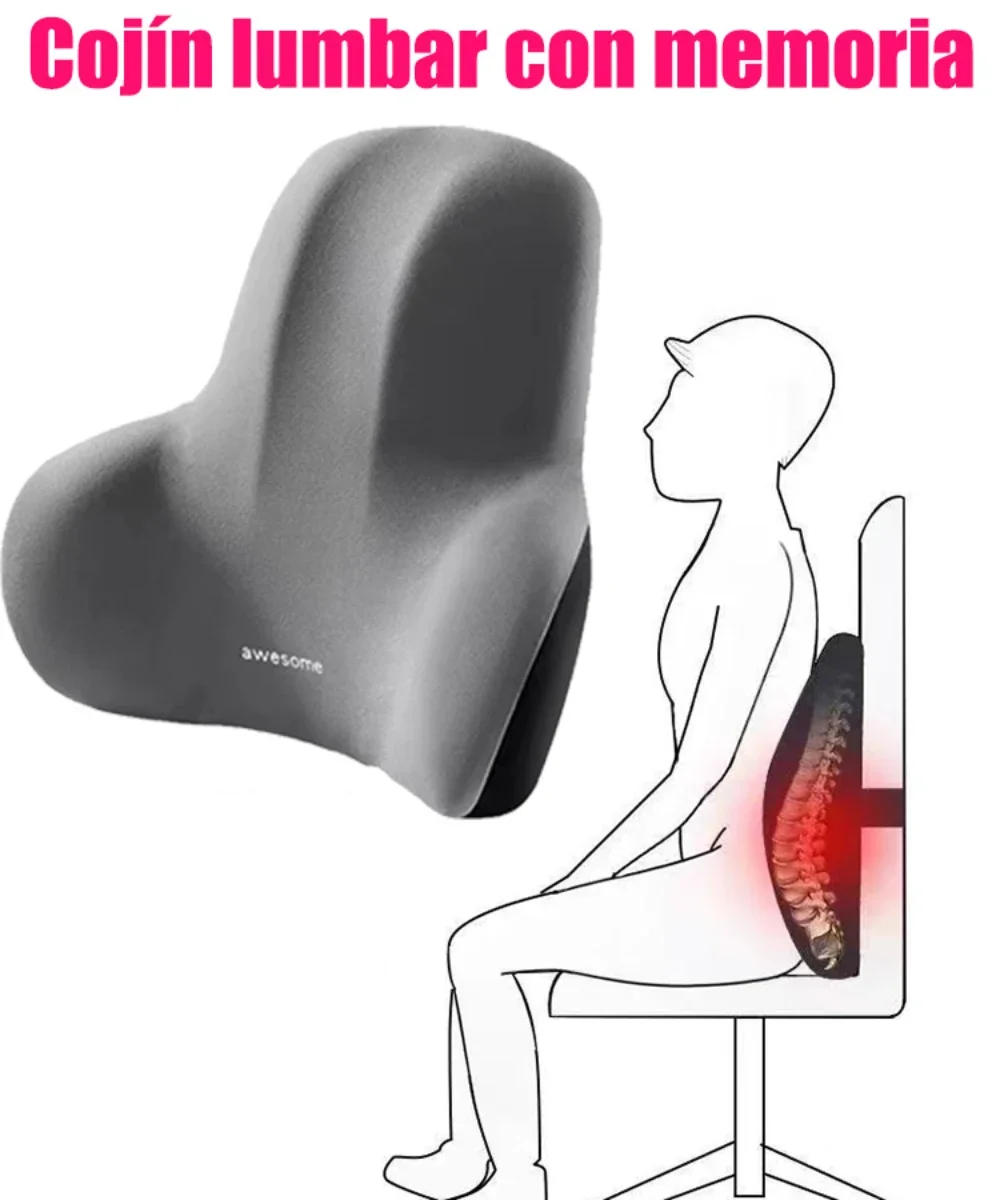 Gaming Chair Lumbar Pillow - Lendenwirbel-Rückenkissen aus Memory-Schaum für Gaming-Stühle im