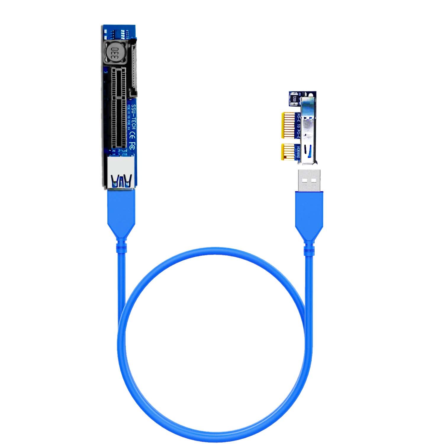 Pcie Riser Cable - PCIe 3.0 X1 auf X4 Riser-Kabel