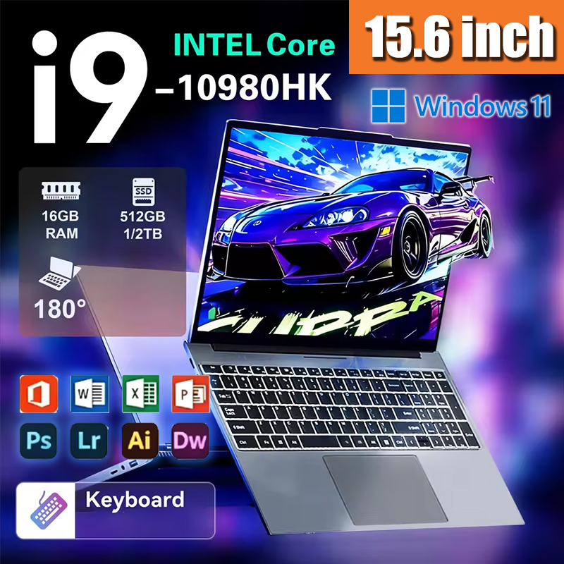 Pc Gaming Notebook - Robuster 15,6-Zoll-Laptop mit Intel N95, Windows