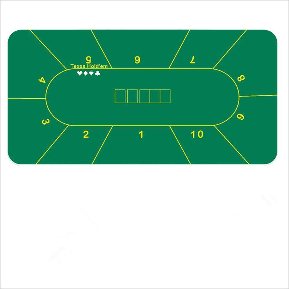 Gaming Desk Mat - Rutschfeste Casino-Gummi-Tischmatte Verdickte Texas Hold'em Tischdecke