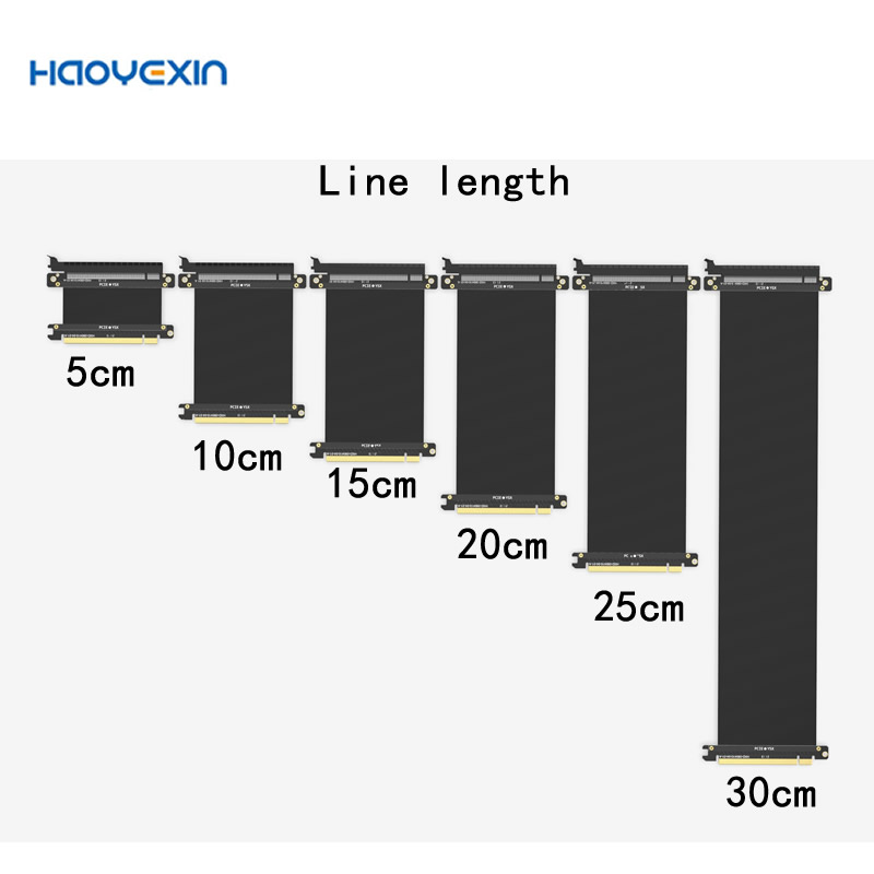 Pcie Riser Cable - Hochgeschwindigkeits-PC-Grafikkabel PCI-Express-Anschlusskabel Riser-Karte PCI-E X16 3.0