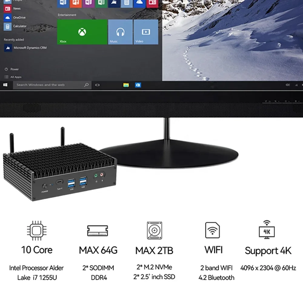 NEUER Lüfterloser Mini-Gaming- – Pc Gaming I3 Bewertung und Preis