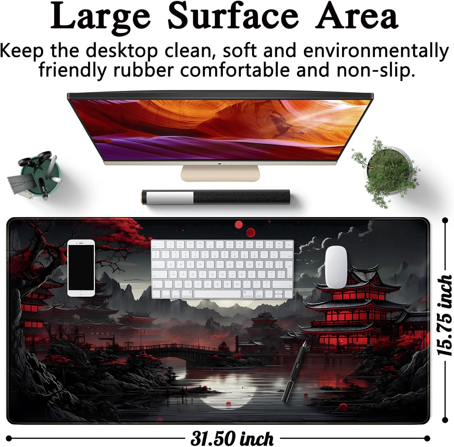 Japanische Schreibtischunterla – Gaming Desk Mat Bewertung und Preis