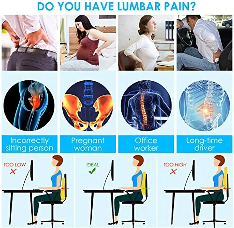 Lendenwirbelstützkissen, Memor – Gaming Chair Lumbar Pillow Bewertung und Preis