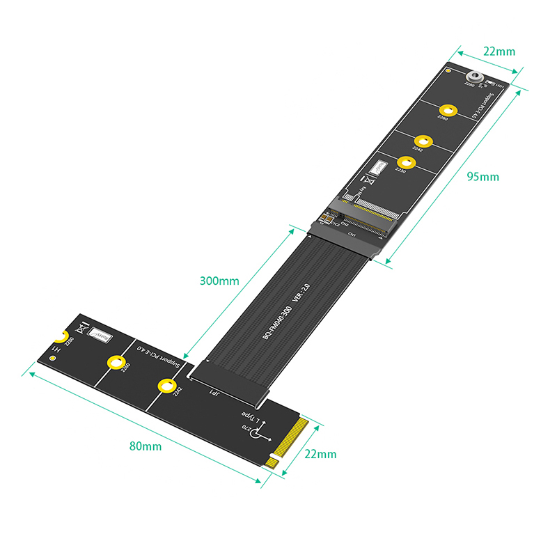 30 cm M.2 NVME 4.0 Verlängerun – Pcie Riser Cable Bewertung und Preis