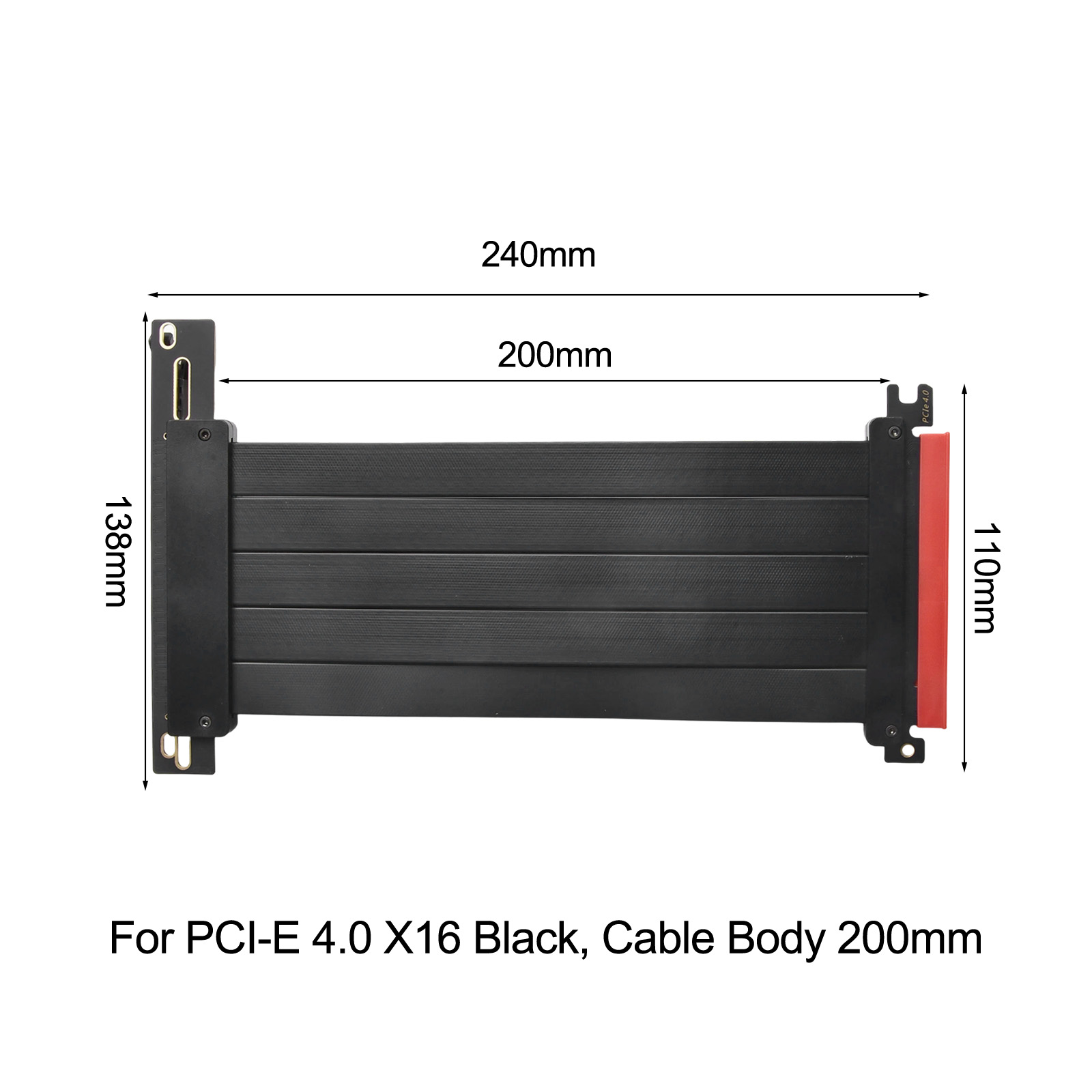 PCIe 4.0 X16 Riser-Kabel 20cm  – Pcie Riser Cable Bewertung und Preis