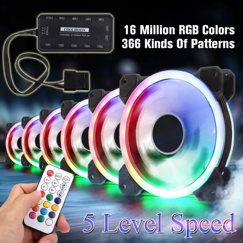 120mm RGB Leiser, einstellbare – Pc Gaming Ff Bewertung und Preis