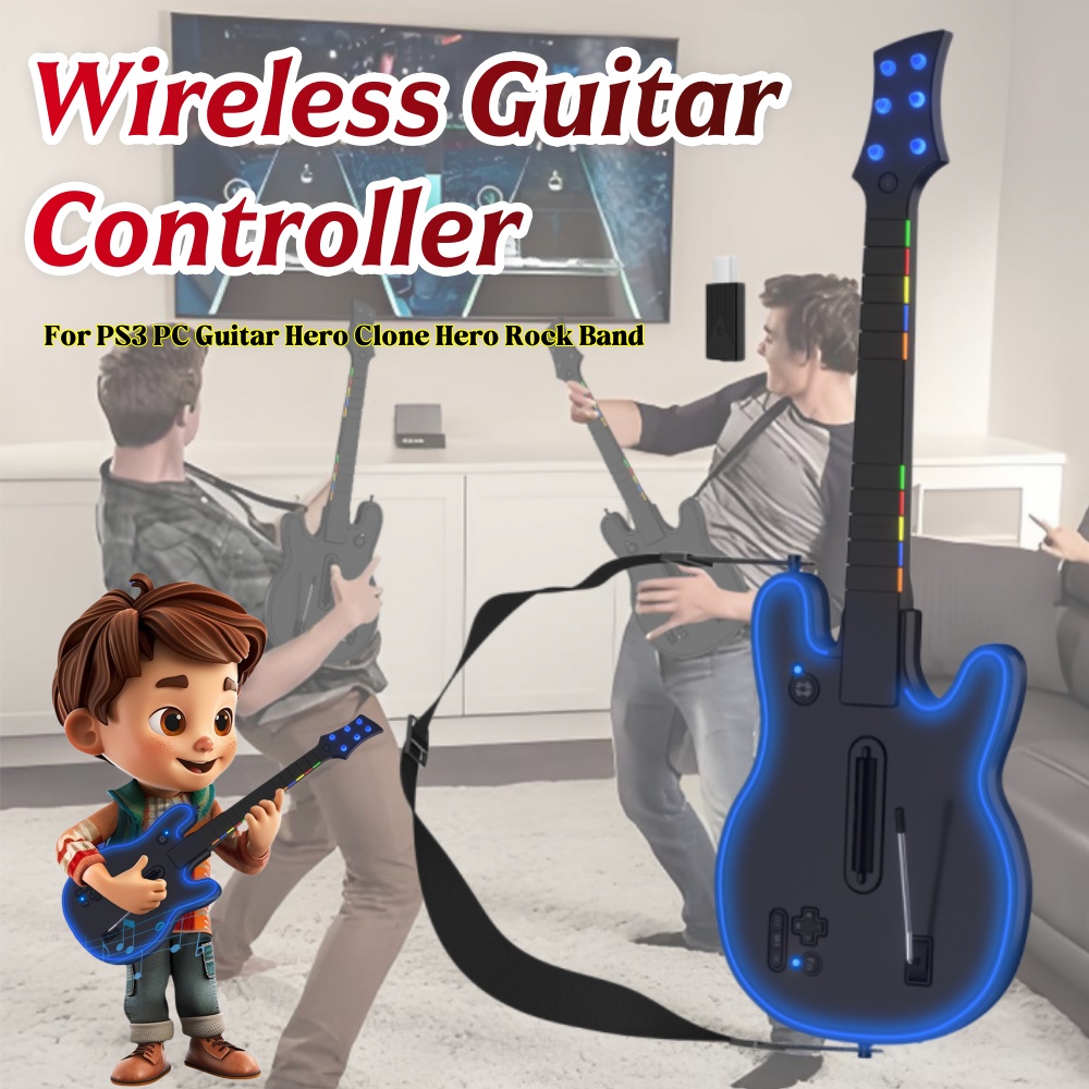 Kabelloser Gitarren-Controller – Joystick Pc Gaming Bewertung und Preis