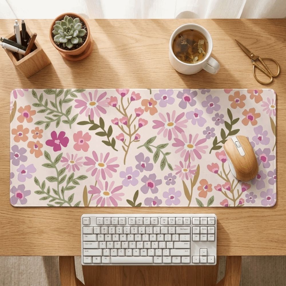 Fleckresistente Große Blumen-S – Gaming Desk Mat Bewertung und Preis