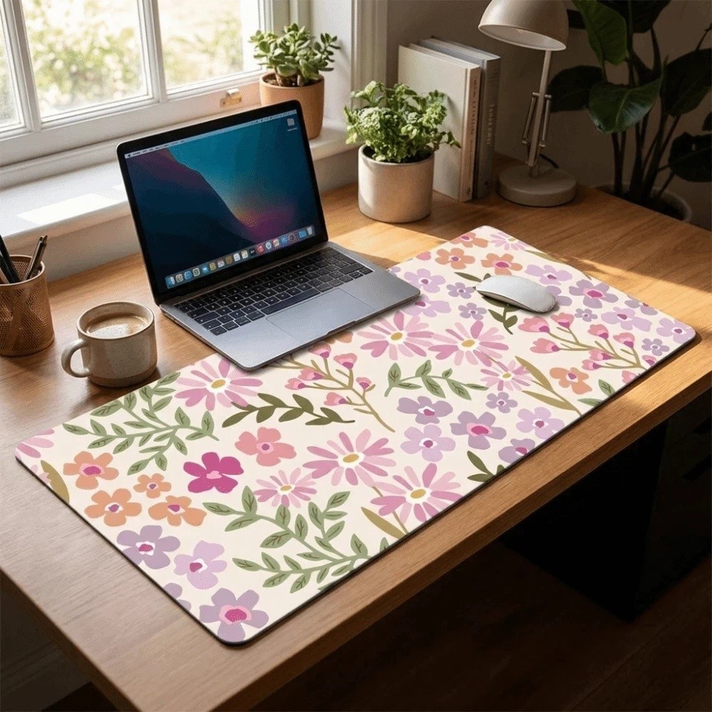 Fleckresistente Große Blumen-S – Gaming Desk Mat Bewertung und Preis