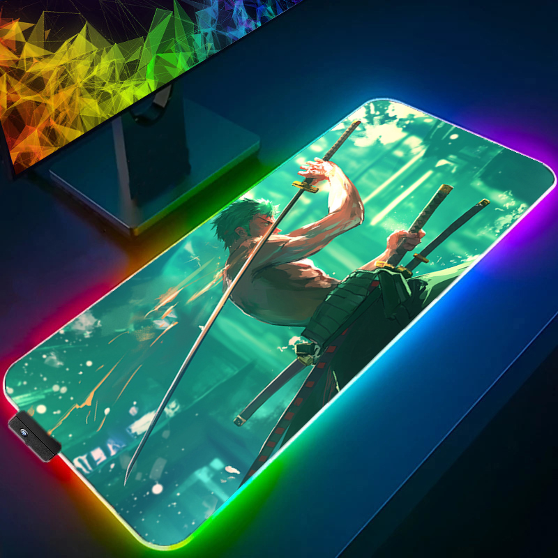 ONE PIECE Zoro Mauspad RGB Gam – Pc Gaming Upgrades Bewertung und Preis