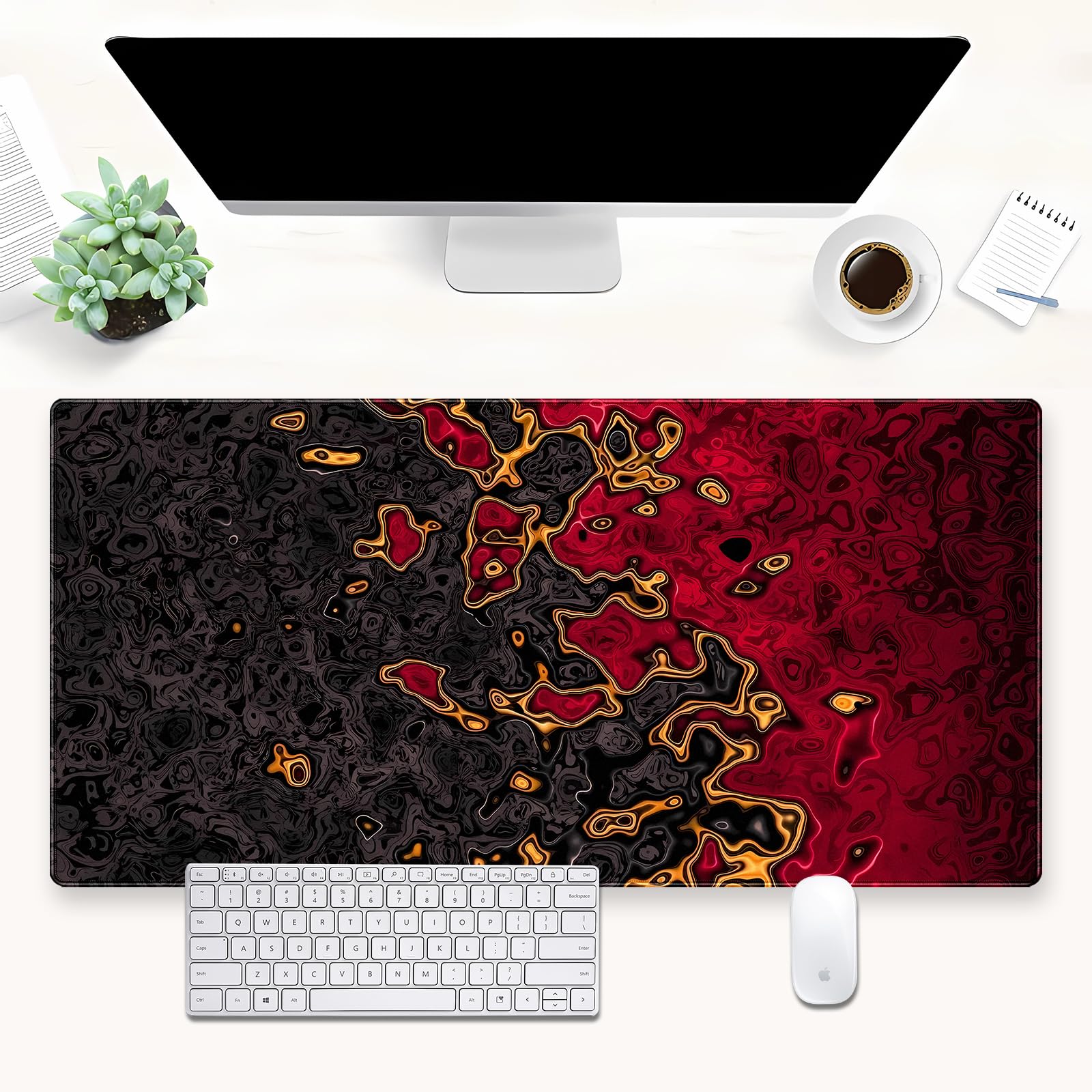 Rot-Schwarzes Extra Großes Gam – Gaming Desk Mat Bewertung und Preis