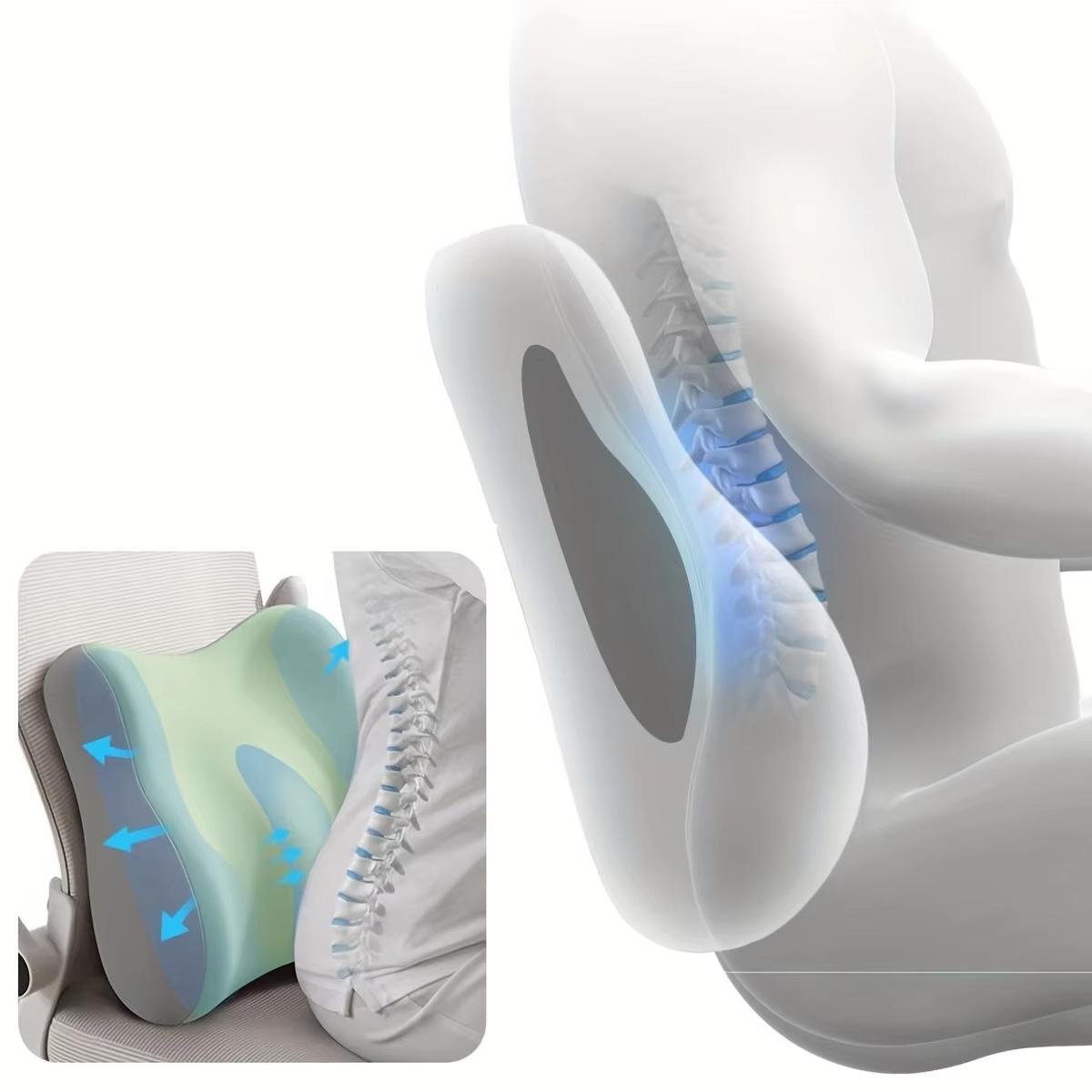 Auto-Sitzkissen aus Memory-Sch – Gaming Chair Lumbar Pillow Bewertung und Preis
