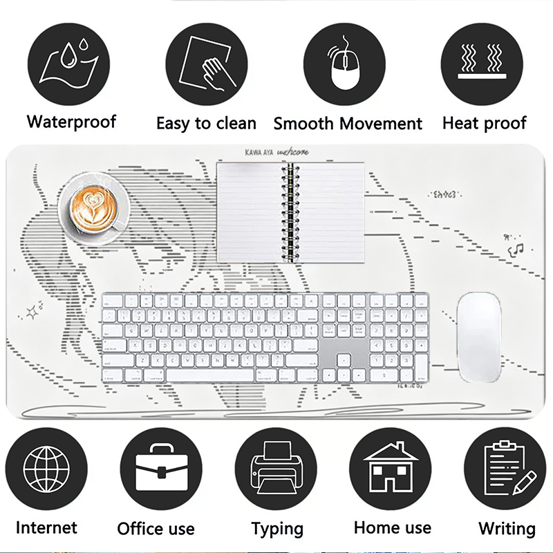 1 Stück Leder-Mauspad Anime En – Gaming Desk Mat Bewertung und Preis